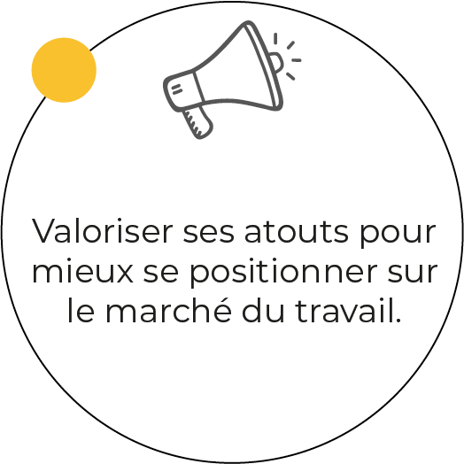 Valoriser ses atouts pour mieux se positionner sur le marché du travail.